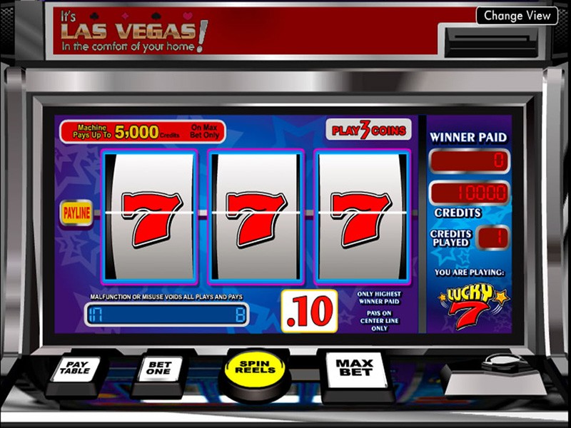 Lucky 7 slot machine image