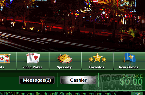 Vegas Strip Casino No Deposit Bonus